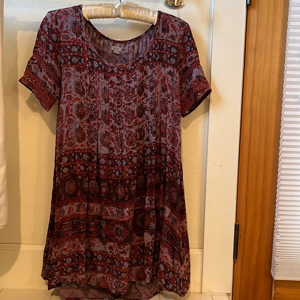 Urban Outfitters ecoté amethyst pintucked frock dress